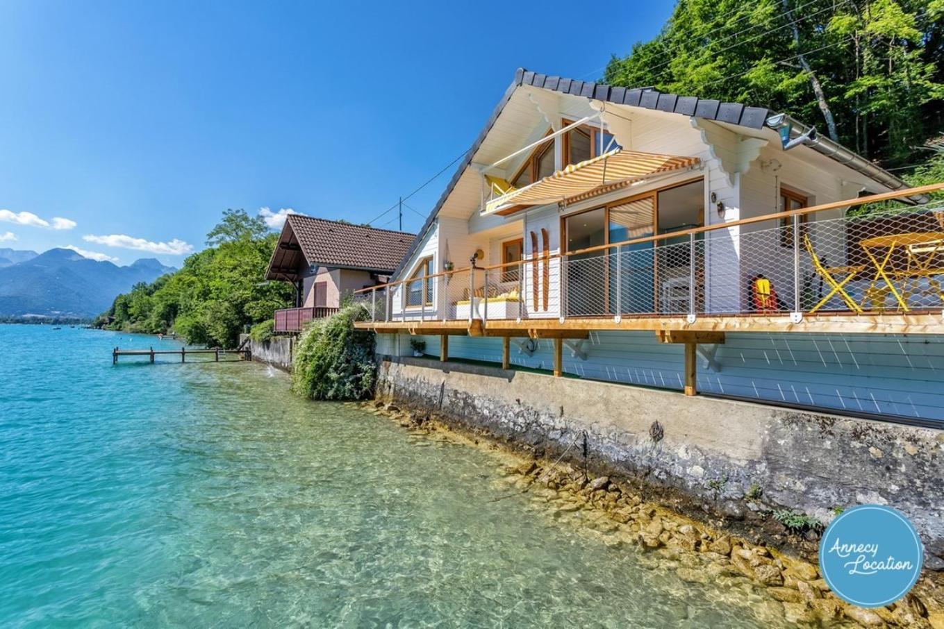 Chalet Coquillage Waterfront Escape On Lake ดูซาร์ ภายนอก รูปภาพ